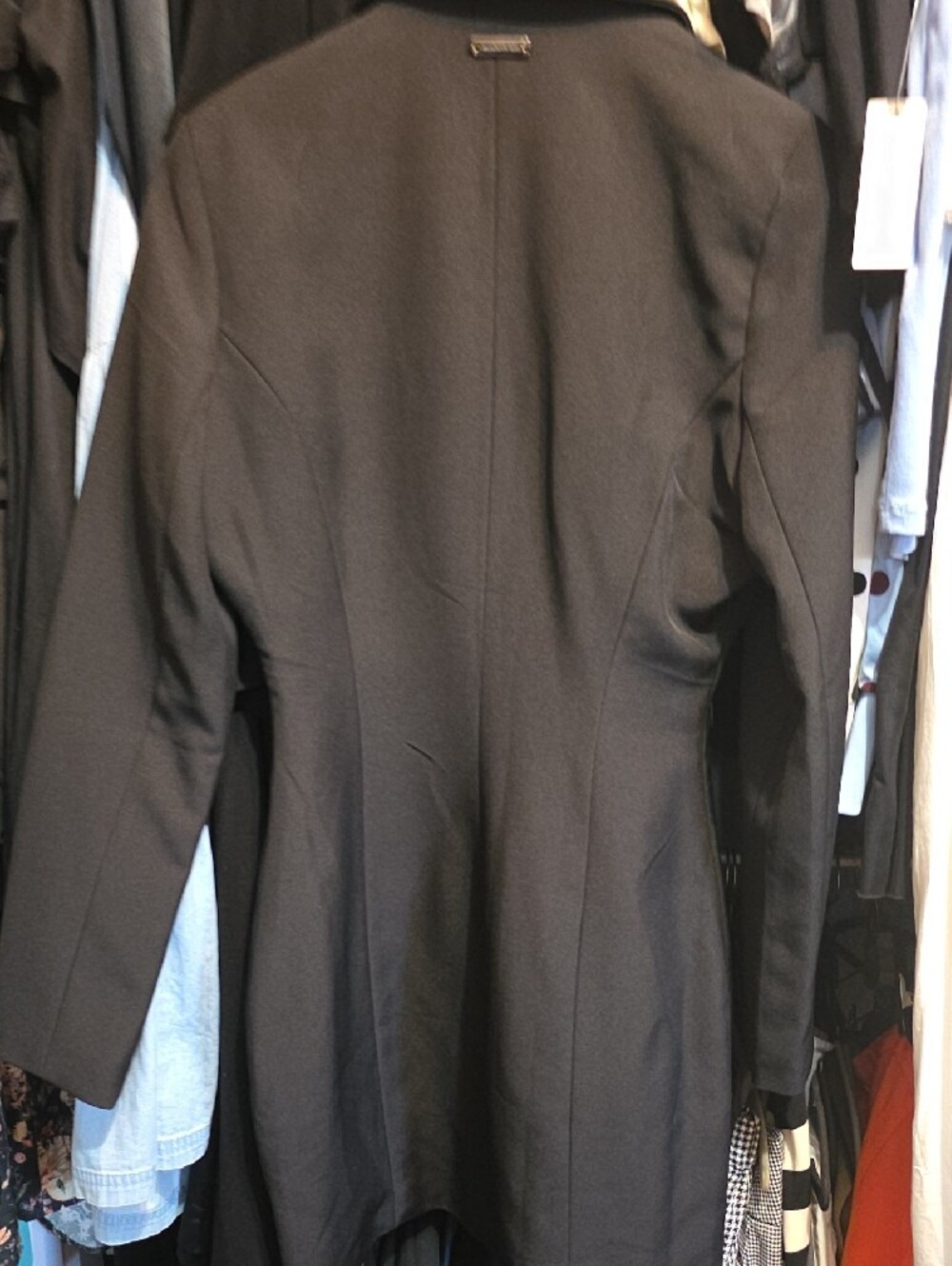 Maniere De Voir Black Lace-Up Corset Blazer - Picture 6 of 6